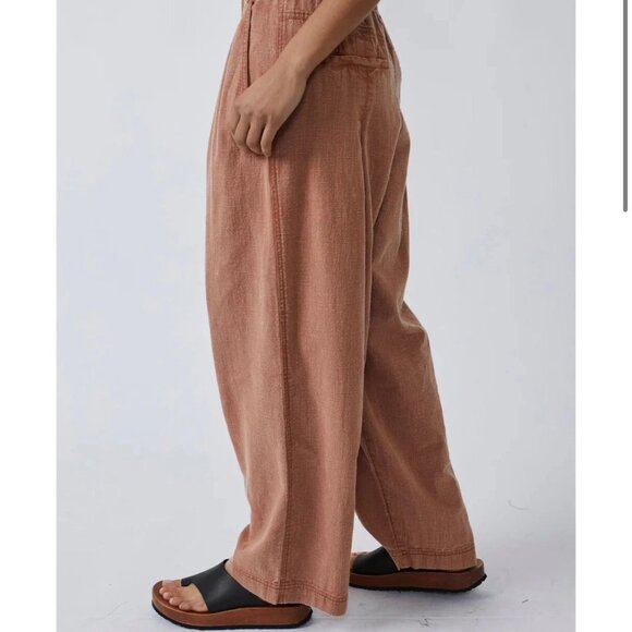 Free People Lotta Love Linen Trousers - Picture 4 of 12